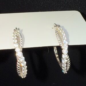 Elegant Sterling Silver Hoop Earrings